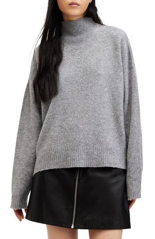 Asha Oversize Mock Neck Sweater