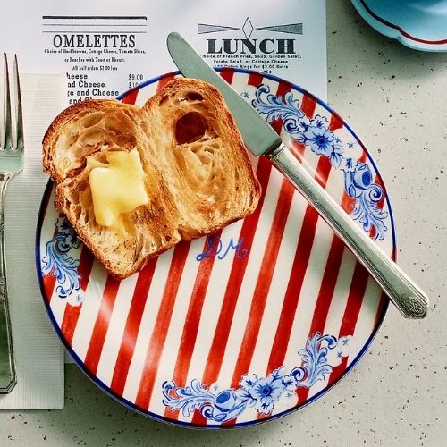 Anthropologie, Damson Madder Stoneware Dessert Plates