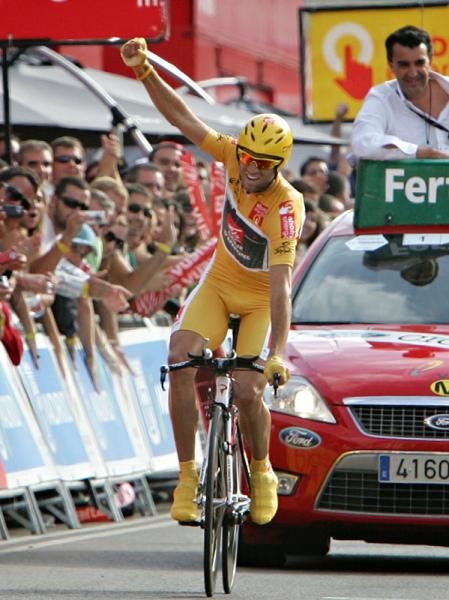 Alejandro Valverde (Caisse d'Epargne), 29, after Toledo time trial, on his way to win his first Grand Tour