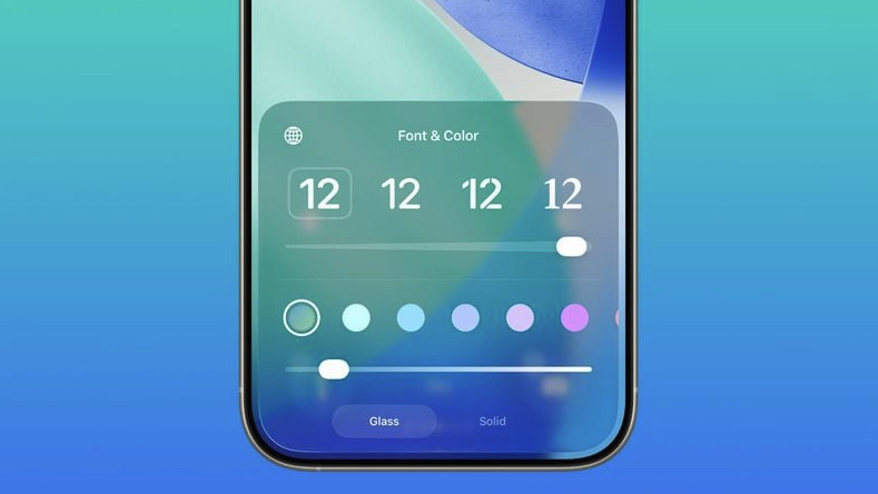 A Liquid Glass slider in an iOS 26.2 beta