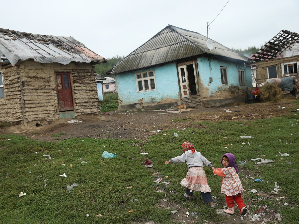 фото грязной деревни