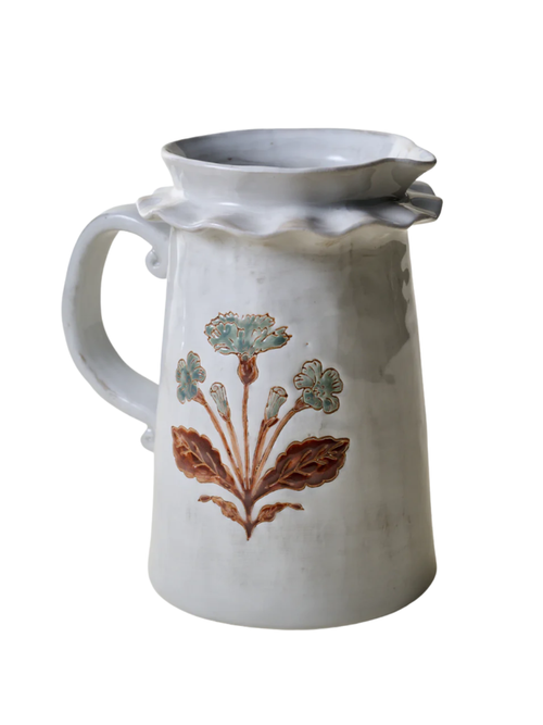 Elaine Floral Pitcher