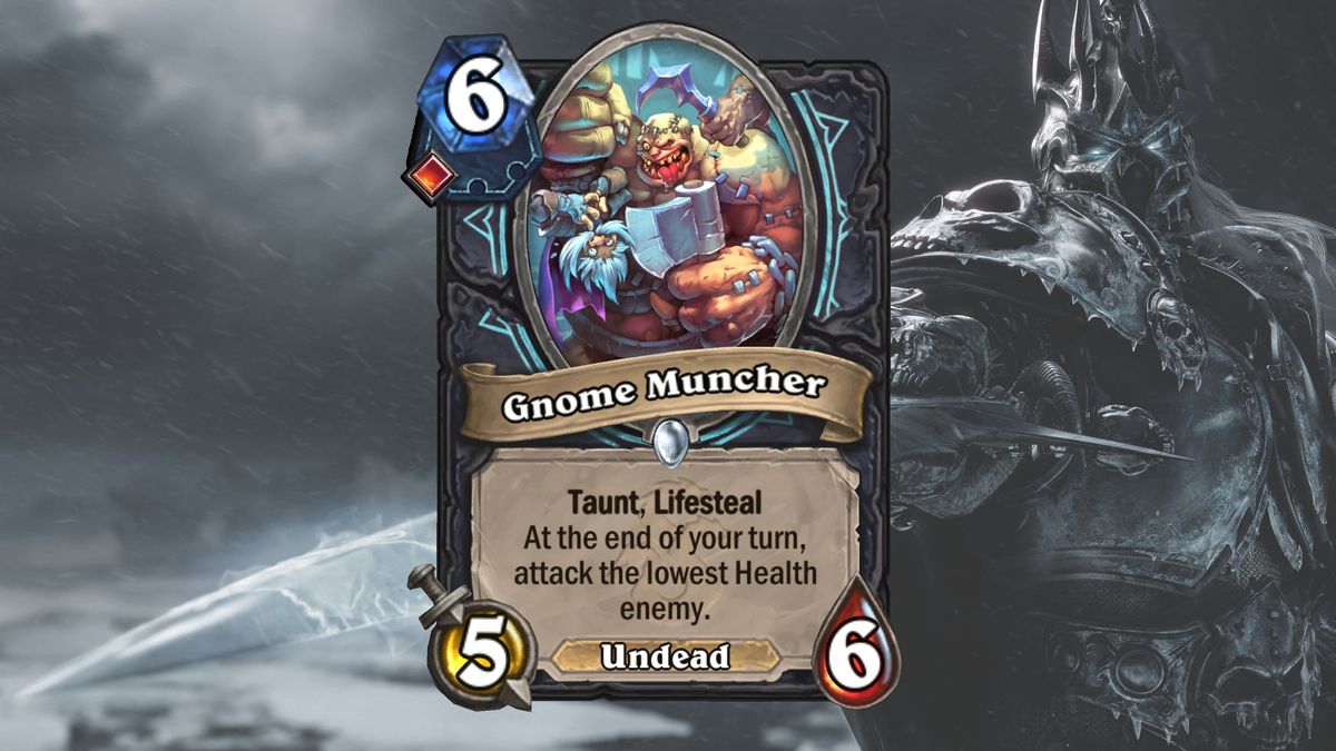 Cards and art from Hearthstone's March of the Lich King expansion.