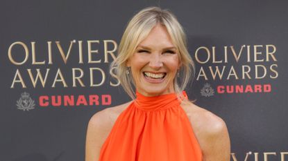 Jo Whiley attends The Olivier Awards 2026 with Cunard at the Royal Albert Hall
