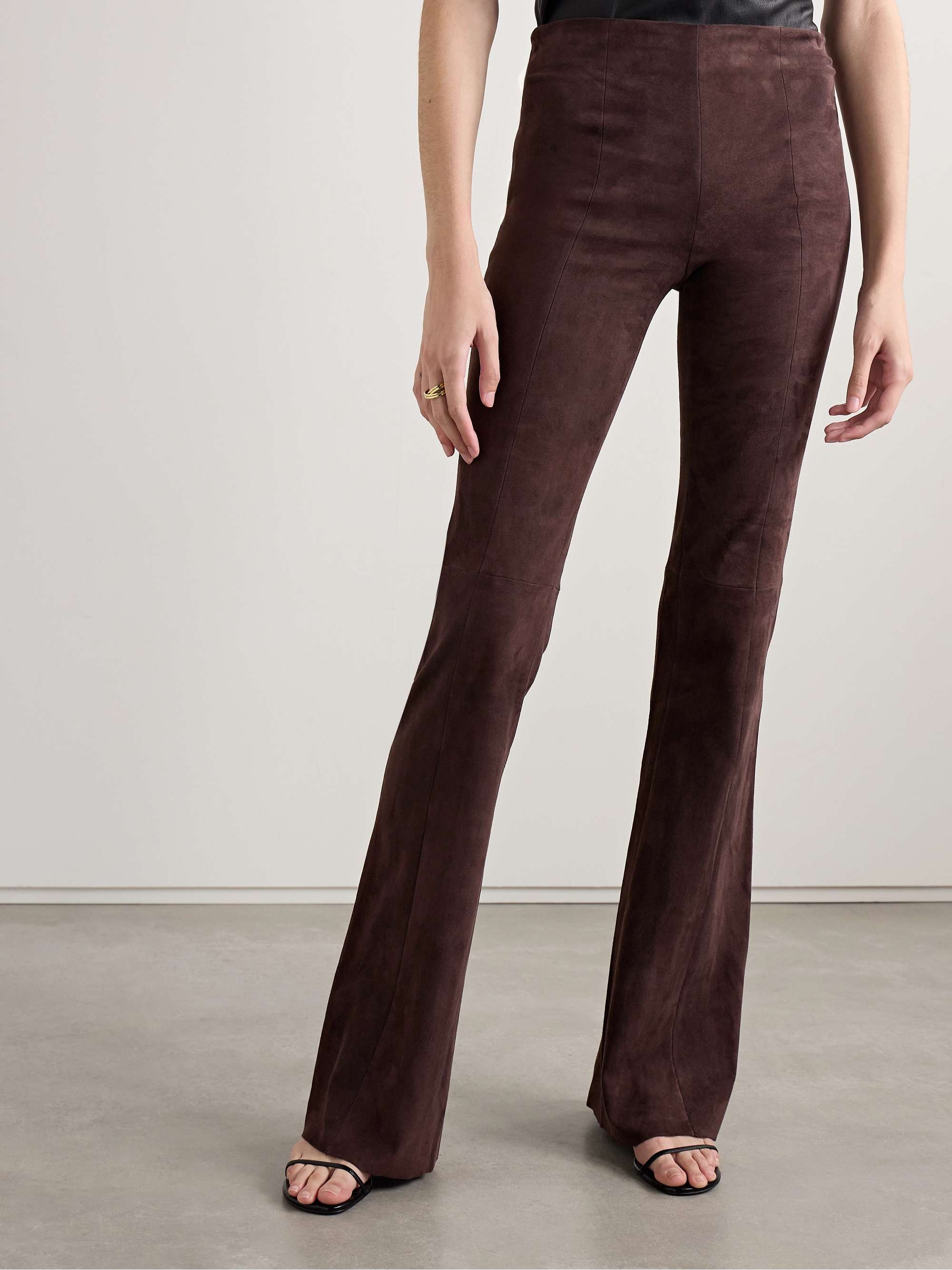 Gégé Suede Flared Pants