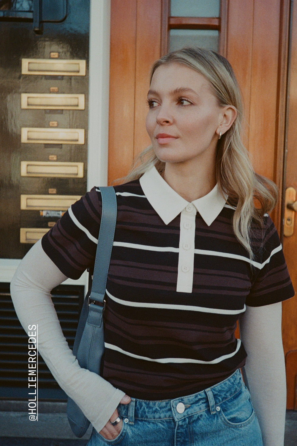 Maiden Striped Pique Polo