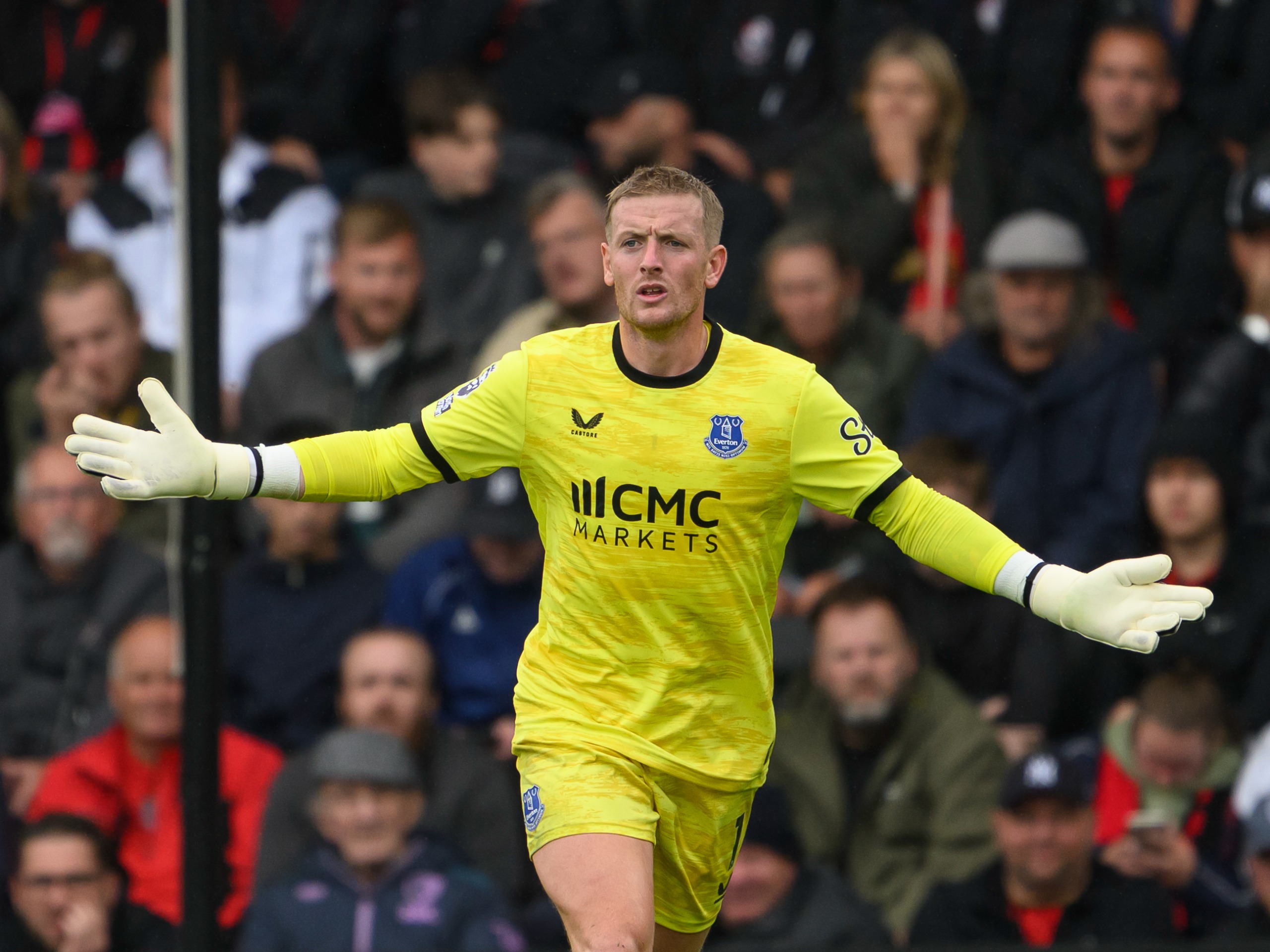 Everton goalkeeper Jordan Pickford