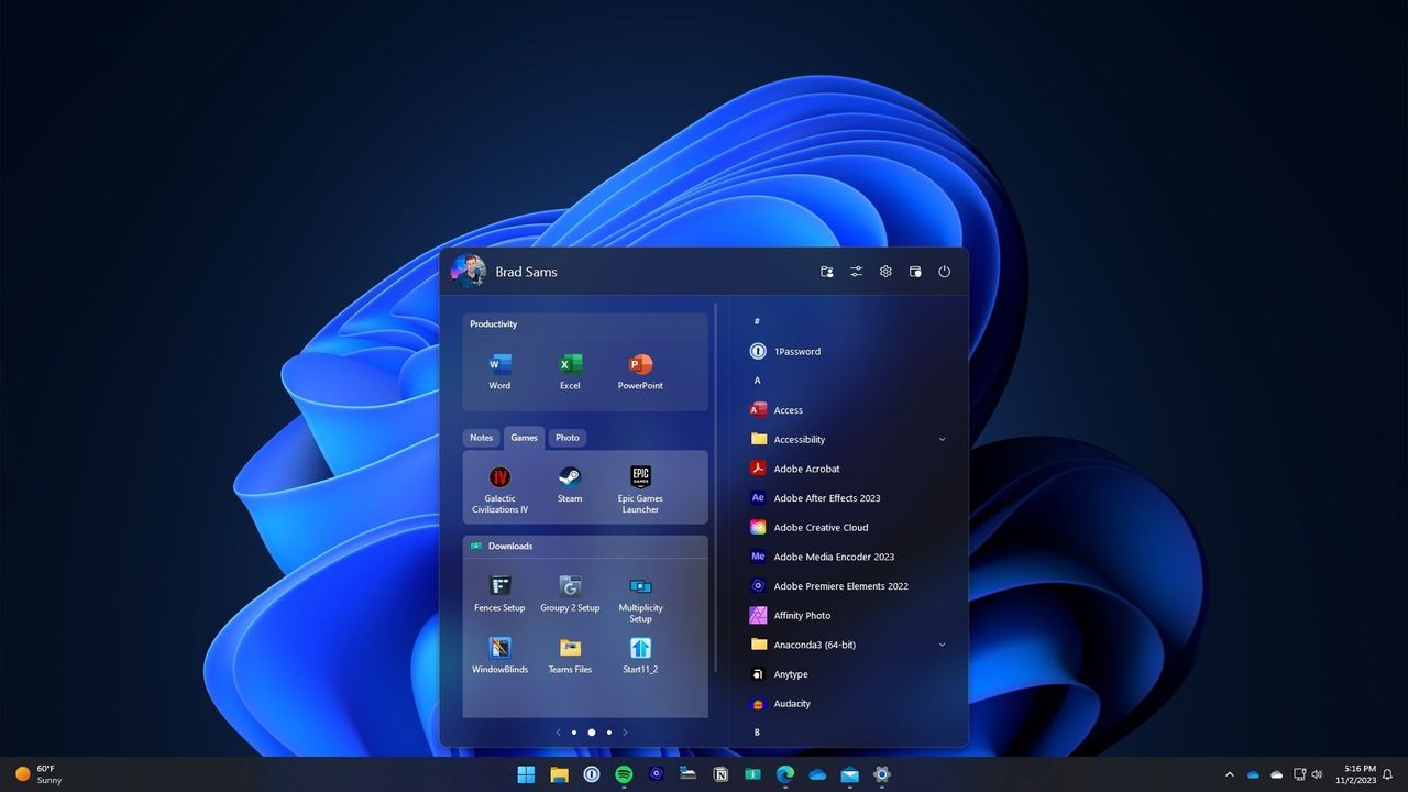 Start11 v2 updated icons