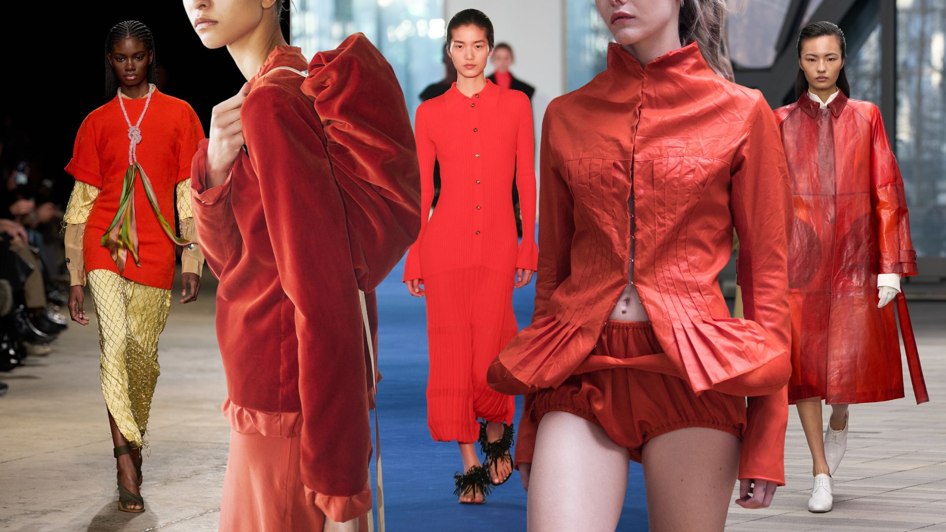 The New York Fashion Week Runways Have Spoken: The Persimmon Color Trend Will Replace Cherry Red in 2026