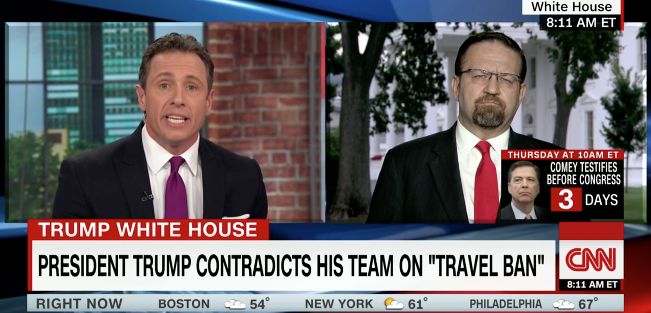 Chris Cuomo and Sebastian Gorka.