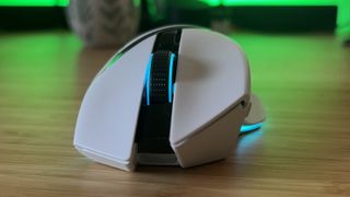 Razer Basilisk V3 Pro 35K front main clicks showing angled design