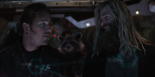 Star-Lord, Rocket, and Thor in Endgame