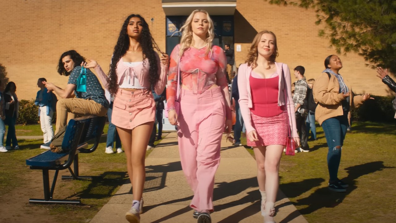 From left to right: Karen, Regina and Gretchen in Mean Girls: The Musical.