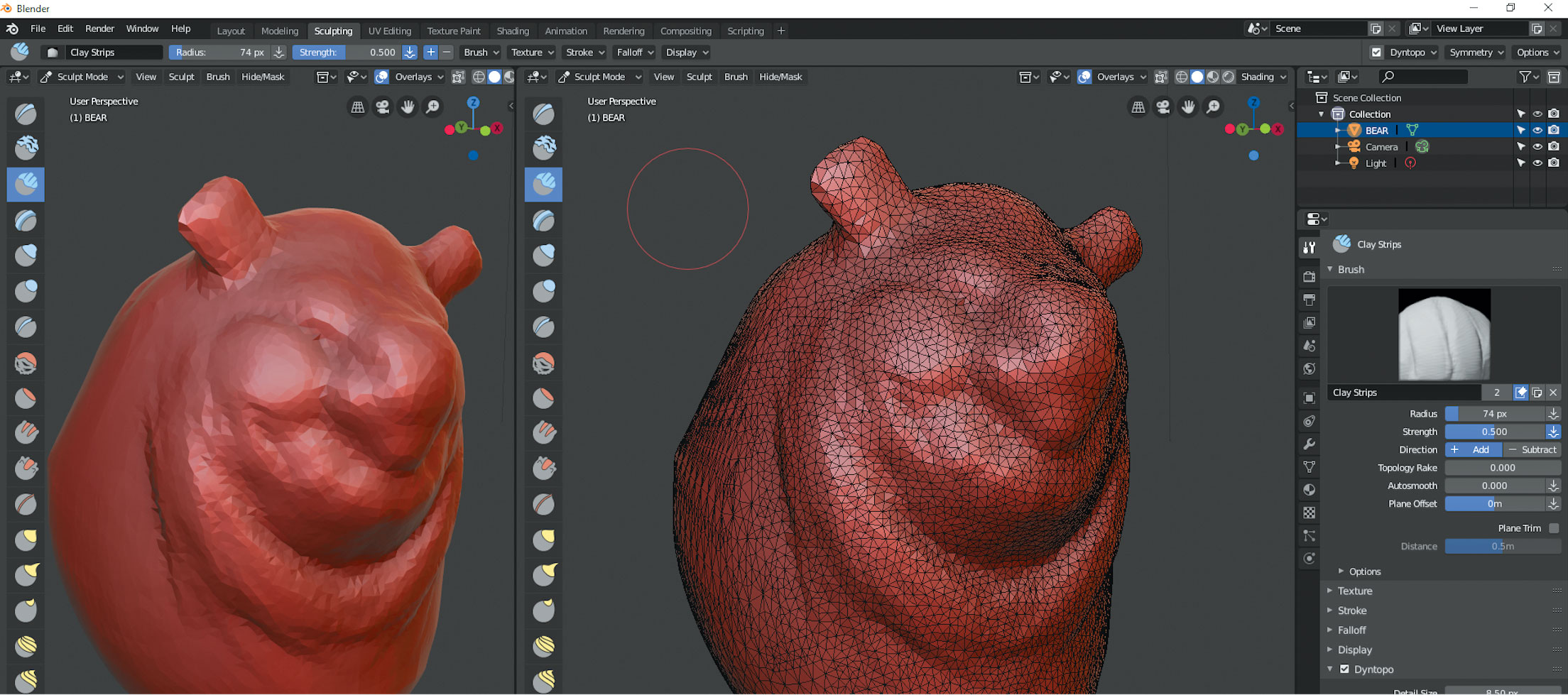 Sculpt in Blender: