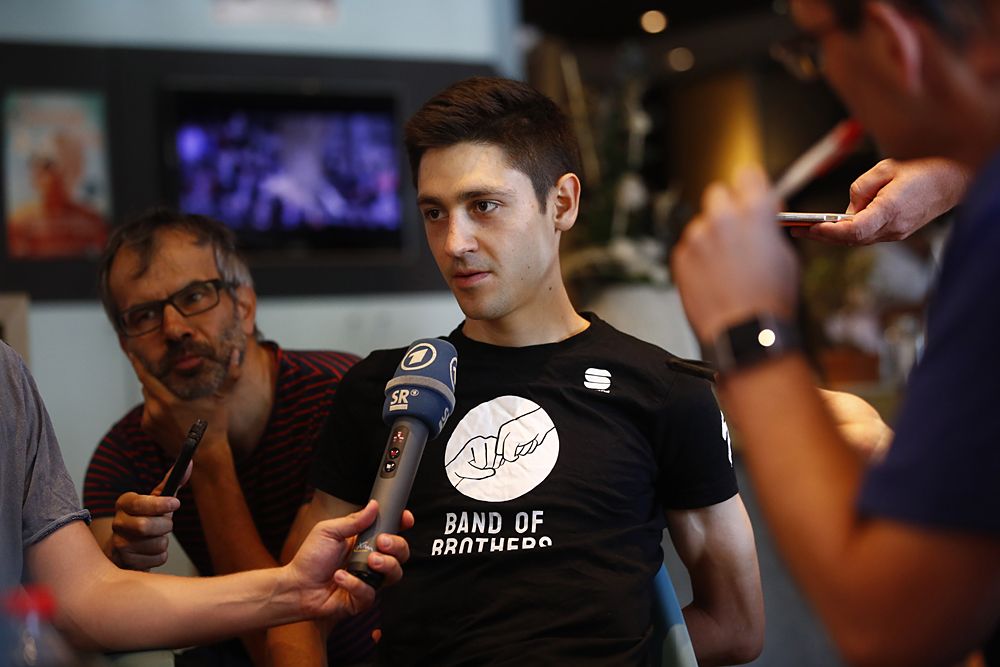 Emanuel Buchmann on the second rest day at the Tour de France