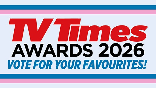 TV Times Awards 2026 logo with the words 'Vote for your Favourites!' underneath.