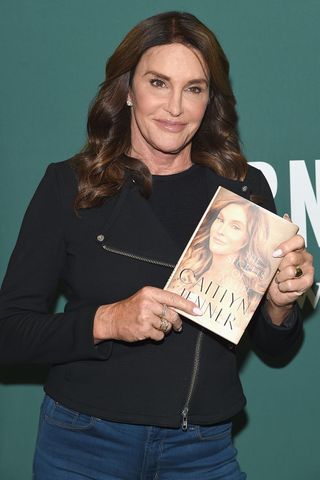 Caitlyn Jenner holding memoir
