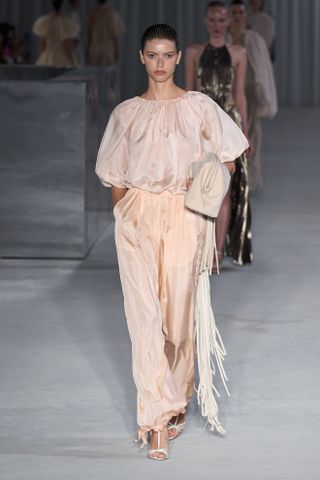 pastel colours at milan fashion week spring summer 2025