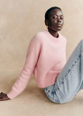 Sama Jumper - Light Pink - Baby Alpaca - Sézane