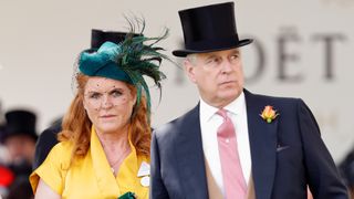 Sarah Ferguson, Duchess of York and Prince Andrew, Duke of York attend day four of Royal Ascot