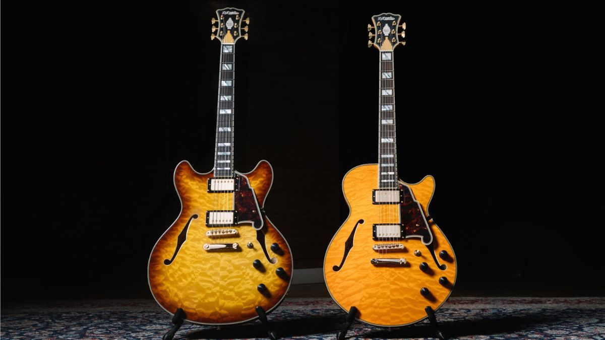 D&#039;Angelico Excel DC XT (left) and Excel SS XT