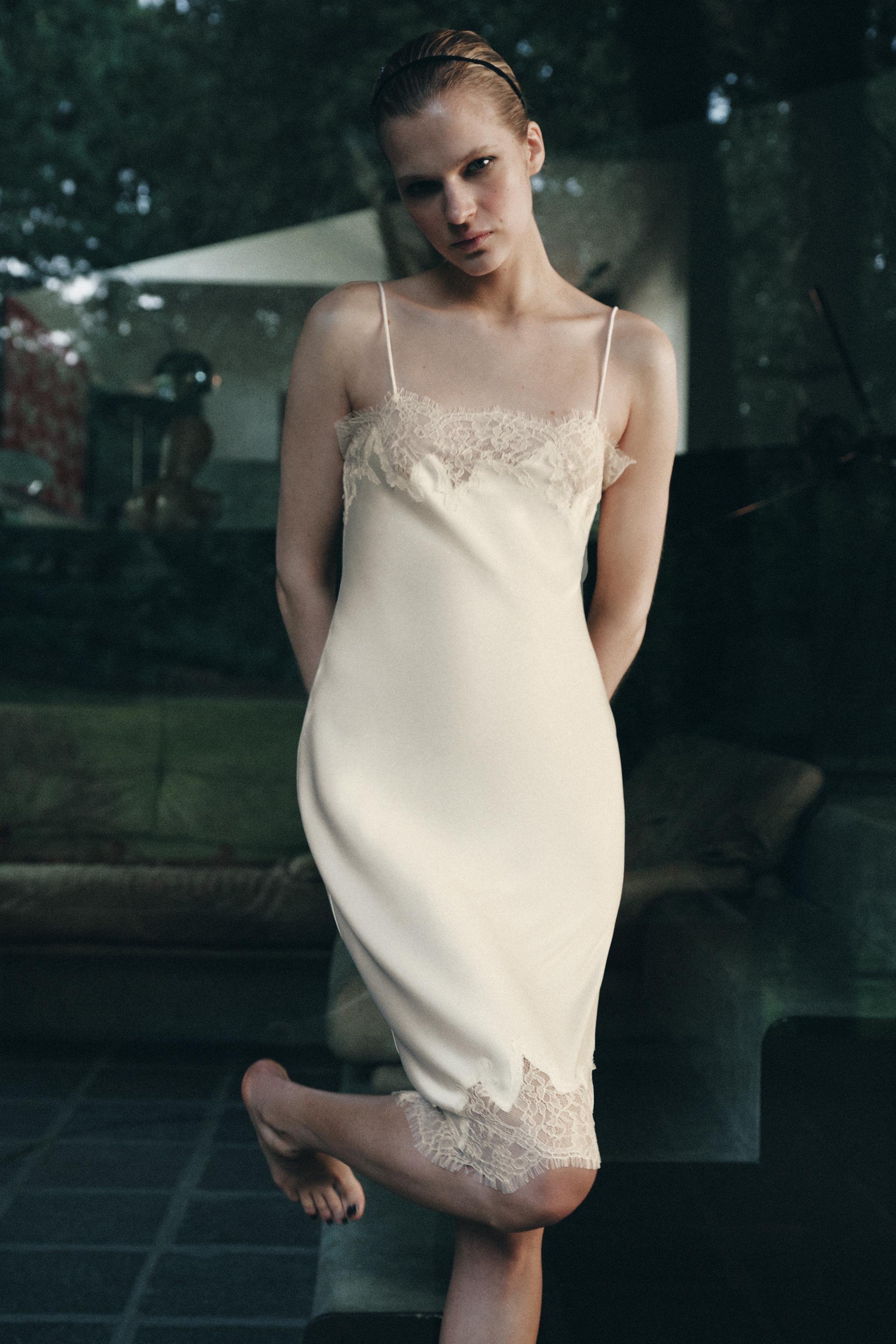 Lace Camisole Midi Dress