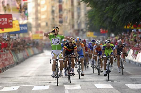 Greipel had plenty of time to celebrate his win on the Vuelta's stage five.