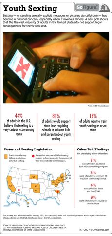 A majority of American adults would support state laws requiring education to combat sexting.