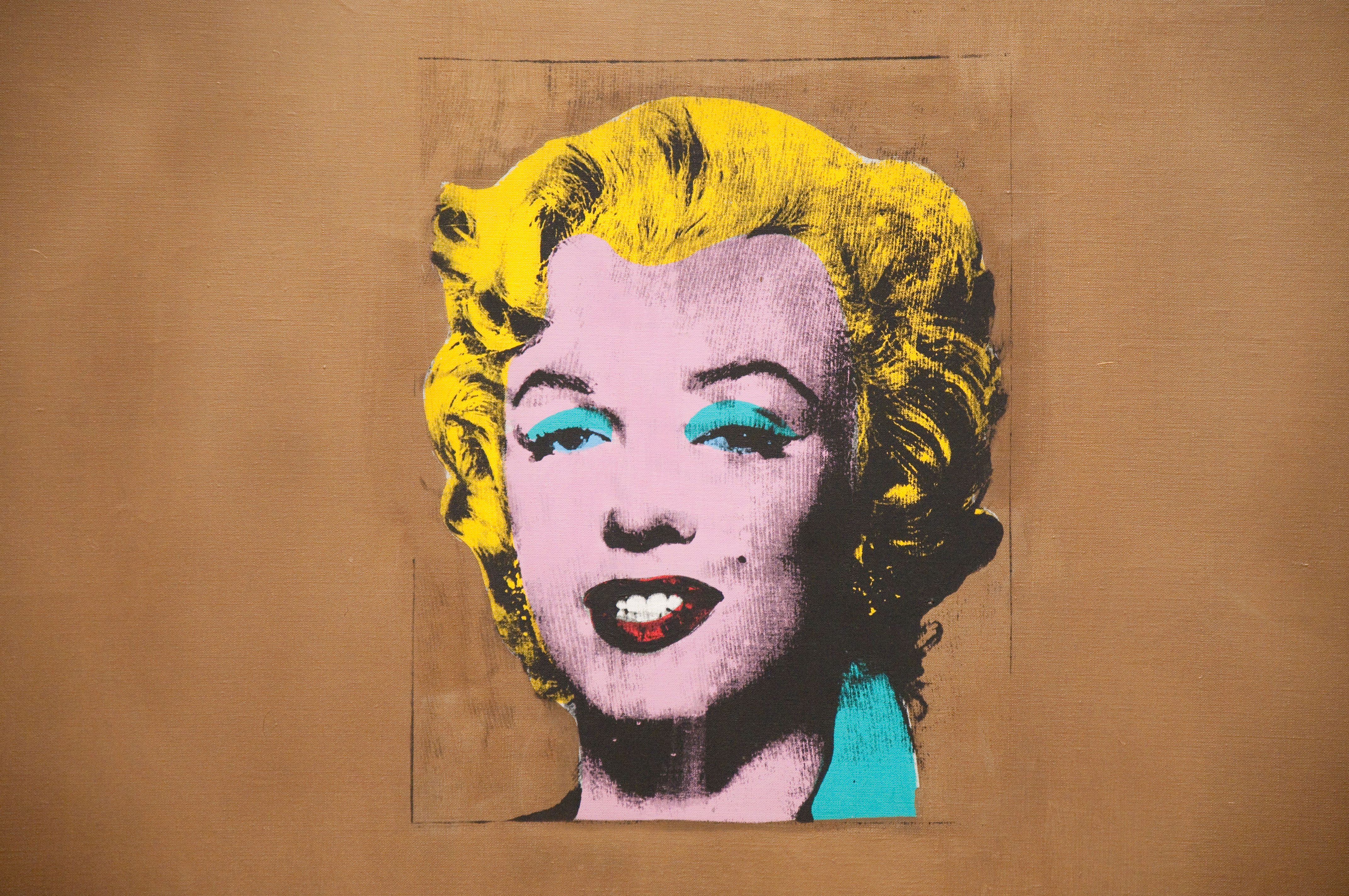 Gold Marilyn by Andy Warhol at the Museum of Modern Art (MOMA) in New York City, USA