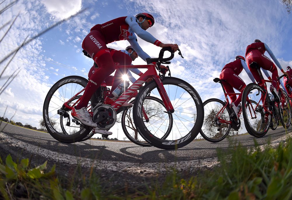 Katusha-Alpecin on a training ride
