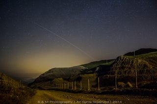 ISS Crossing the Sky in Figueira da Foz, Portugal