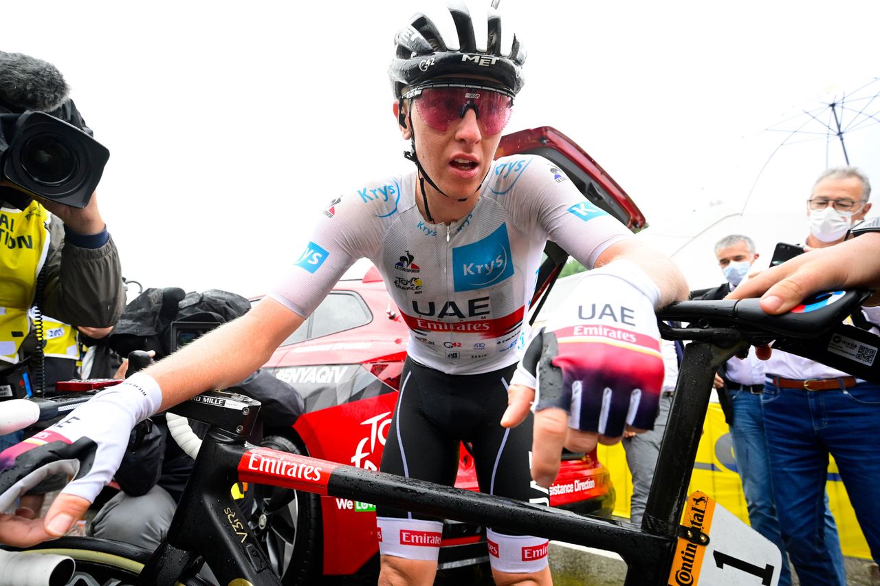 Tour de France 2021 - 108th Edition - 8th stage Oyonnax - Le Grand-Bornand 150,8 km - 03/07/2021 - Tadej Pogacar (SLO - UAE Team Emirates) - photo Luca Bettini/BettiniPhoto&Acirc;&copy;2021