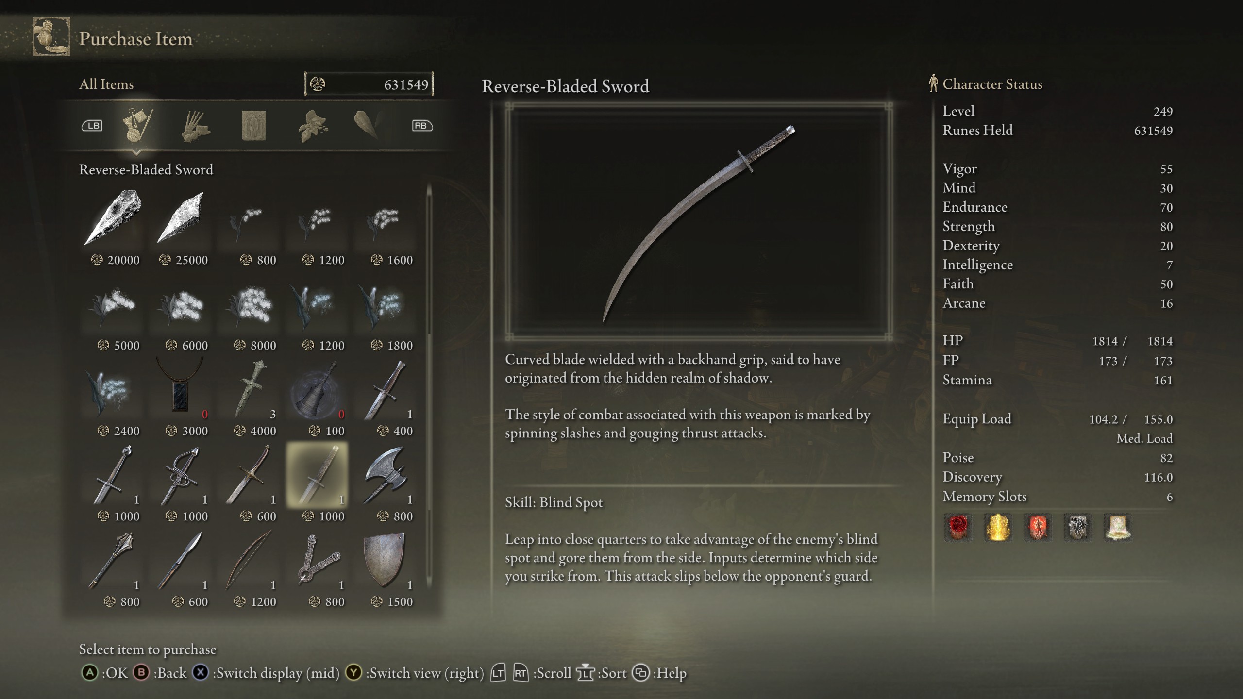 Elden Ring Tarnished Edition - Reverse-Bladed Sword