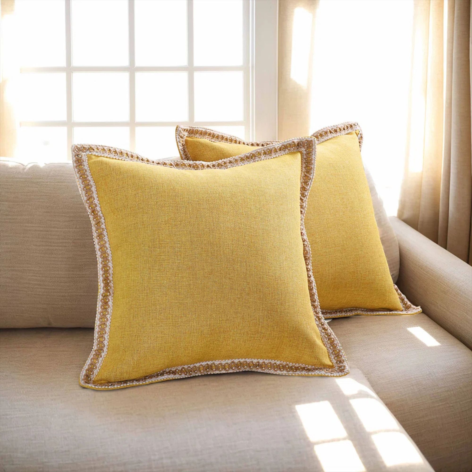 Color Pillow Cover (Set of 2, 18")