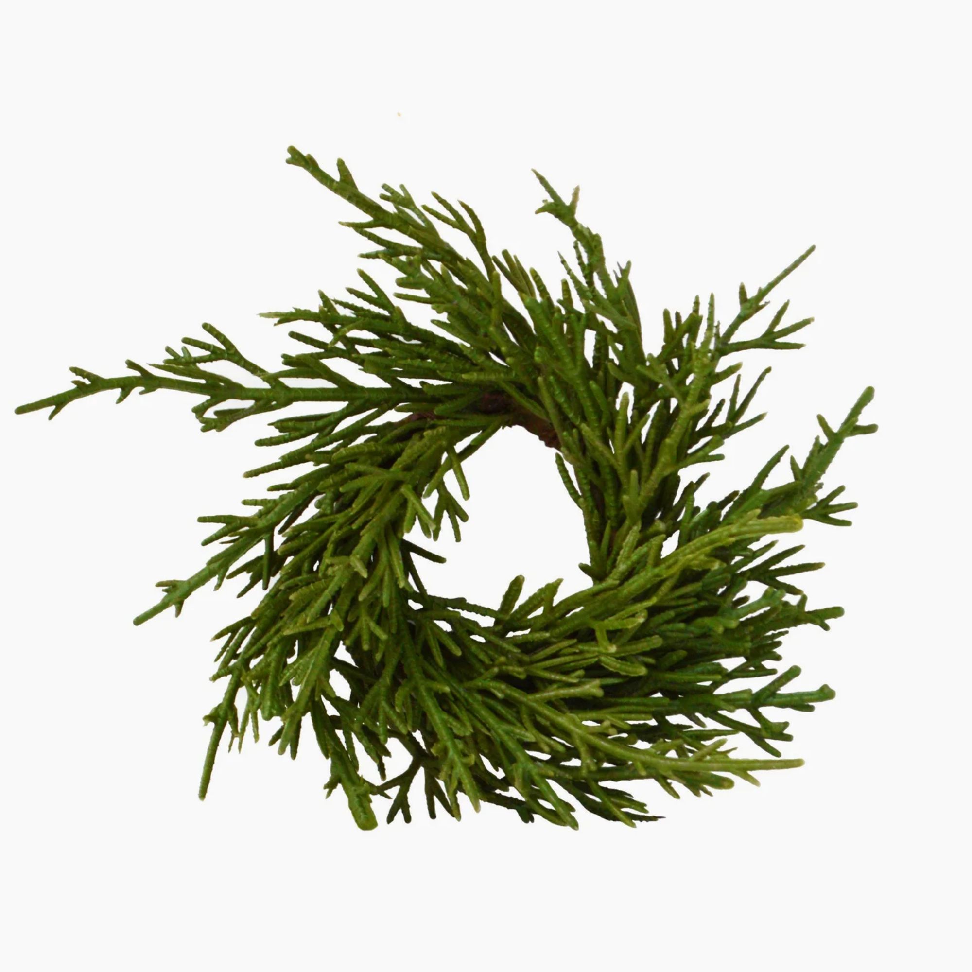 Faux fir napkin ring