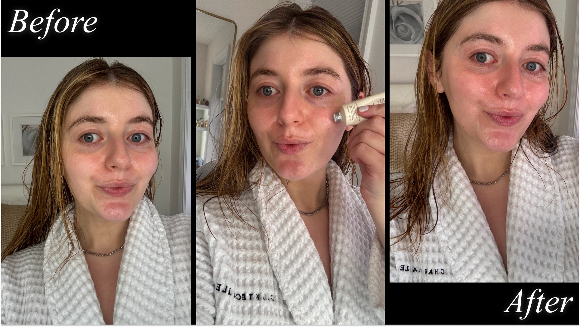 Samantha Holender testing the Embryolisse Lait-Crème Concentré