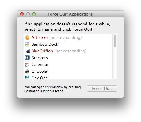 how to force close on mac os