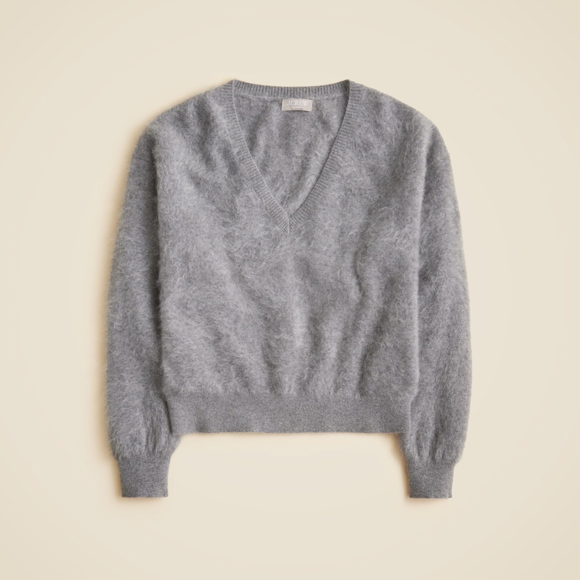 jcrew, Brushed Cashmere V-Neck Sweater