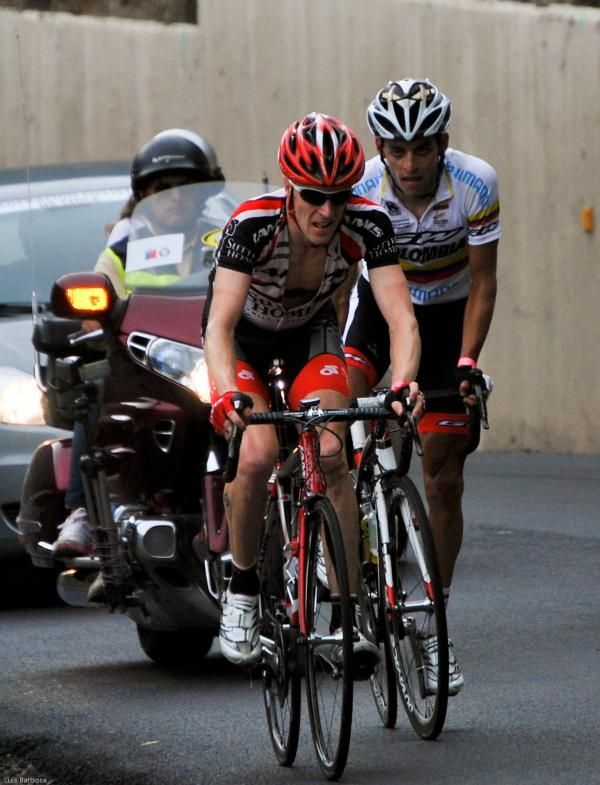 Tyler Wren (Jamis - Sutter Home) and Oscar Sanchez (Shimano GW)