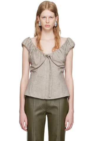 Beige Blouse