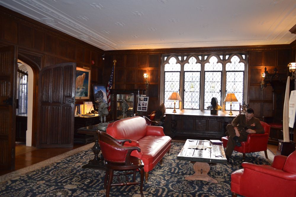 The members lounge of the Explorers Club