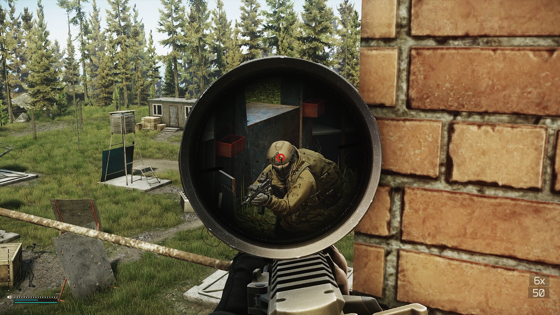 A player lines up a headshot in Escape from Tarkov.