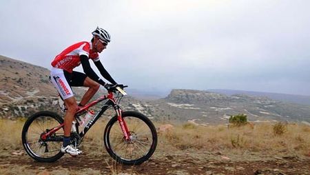 Ben Melt Swanepoel on his way to second place.