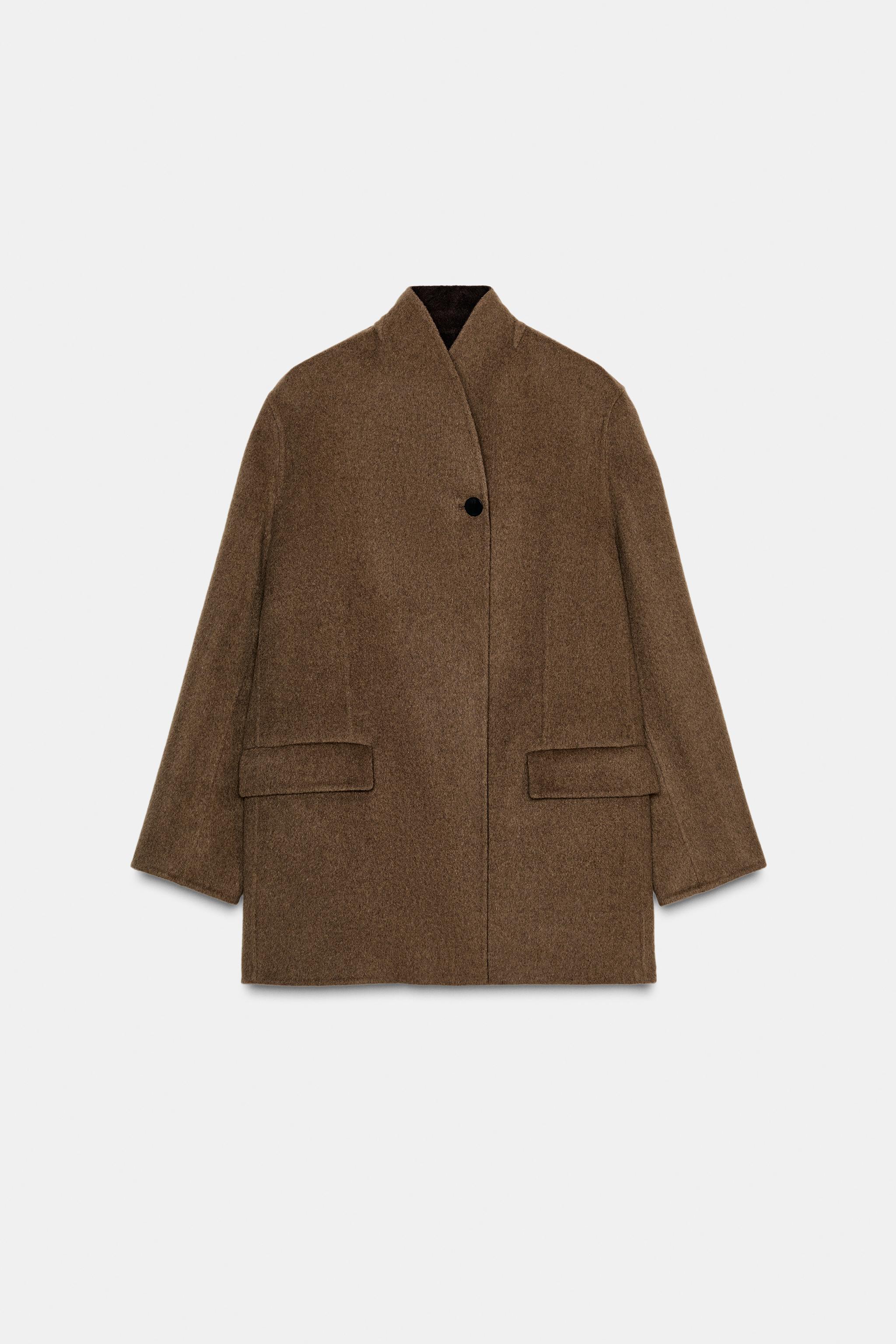 ZARA Oversized Blazer With Wool Zw Collection
