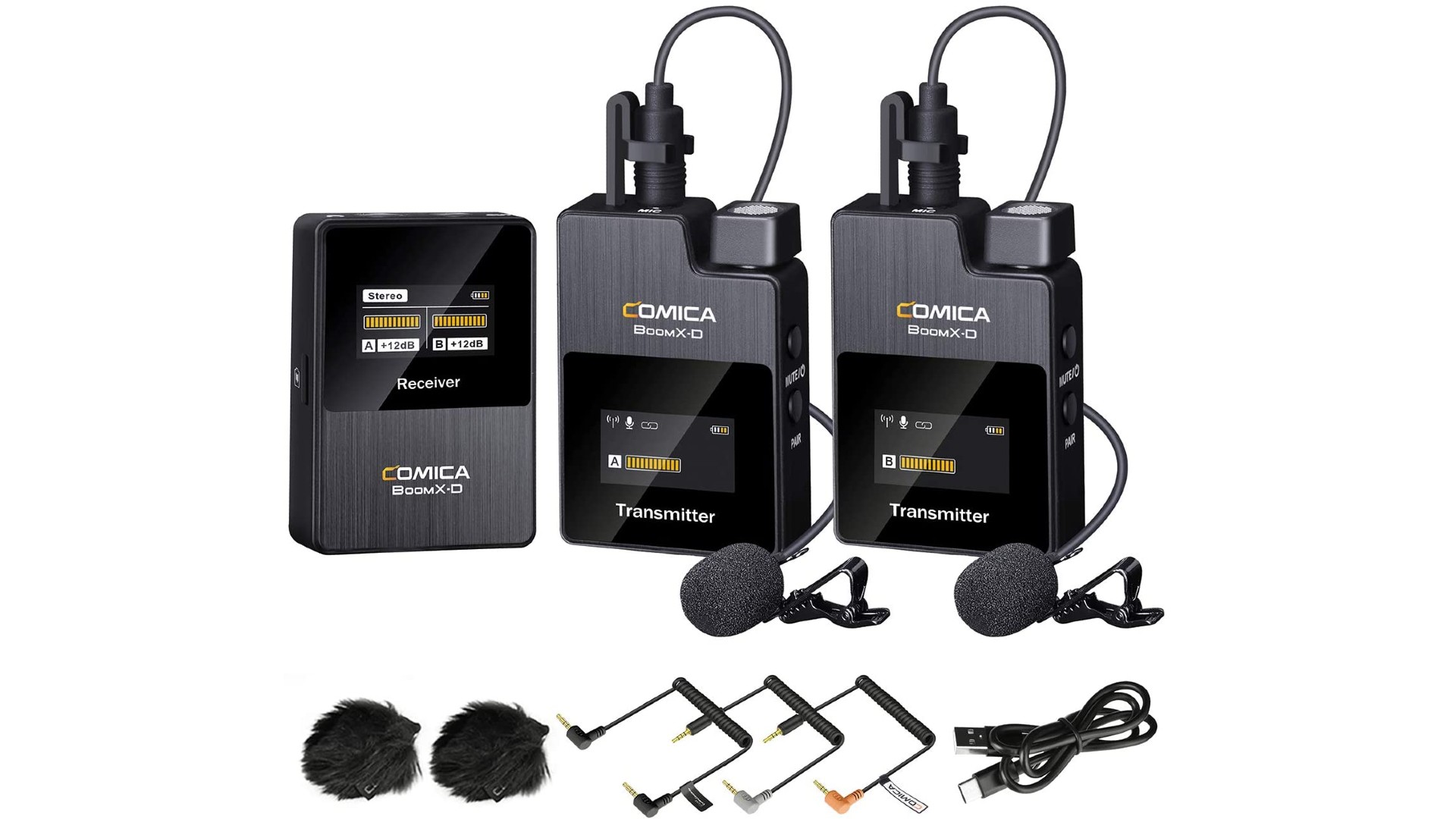 Best iPhone microphonese: Comica BoomX-D2 microphone