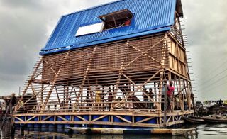 Exterior of Makoko Floating School
