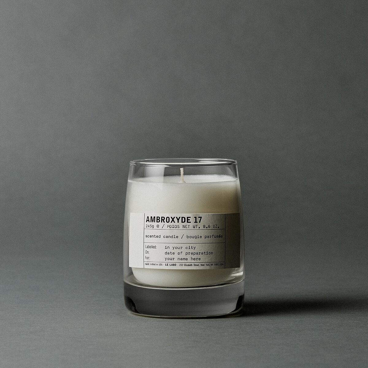 Le Labo Fragrances Ambroxyde 17 | Classic Candle