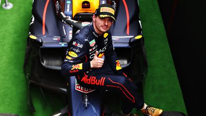 Max Verstappen celebrates his victory at the F1 Mexican Grand Prix 