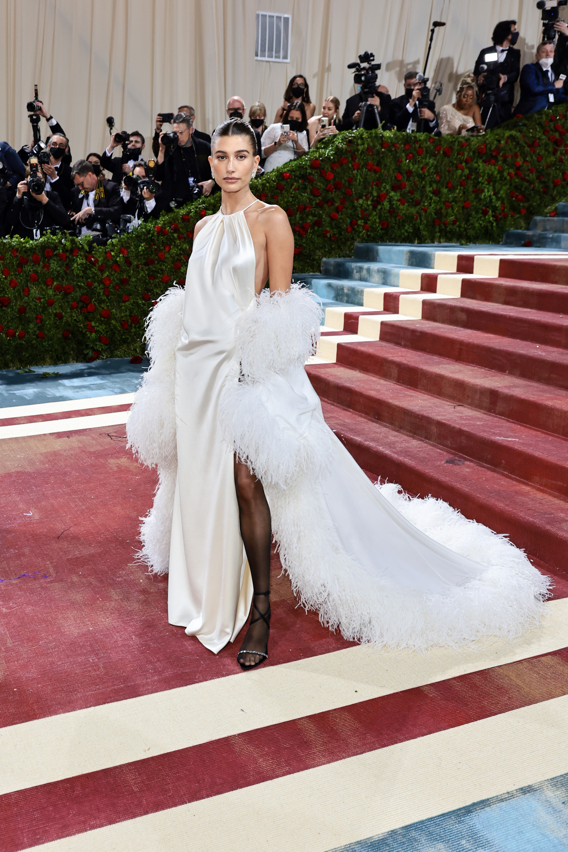 Images of celebrities at the Met Gala in the 2020s.