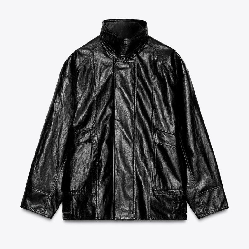 Zara , Leather Effect Jacket 
